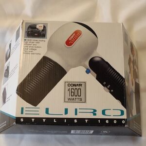 New In Box - Conair Euro Stylist 1600 Hair Dryer